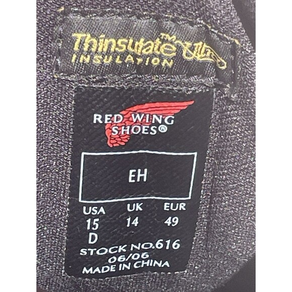 VTG Red Wing LoggerMax Boots EH Mens 15 D Brown Patina 9\